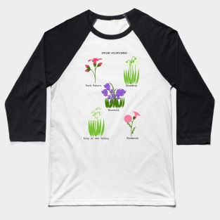 Spring Wildflowers Baseball T-Shirt